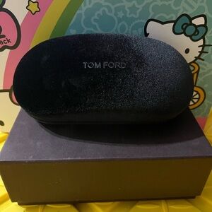 Tom Ford Dark Brown Velvet Eyewear Case